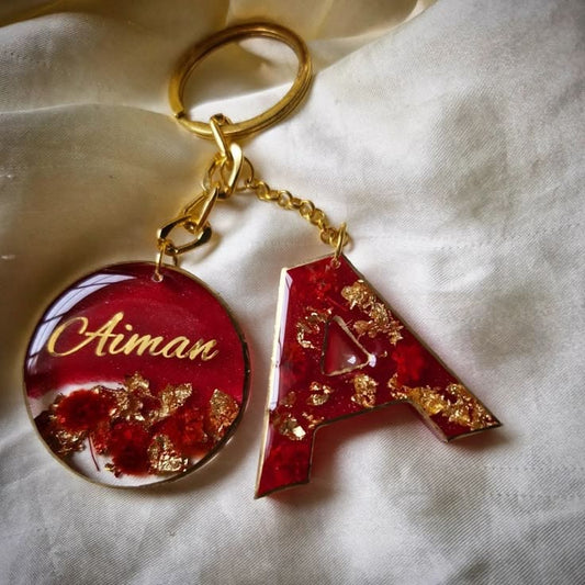 Personalized Handmade Resin Name Keychain/ Customized Keychains