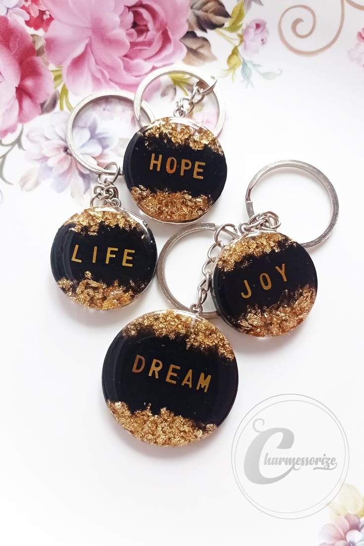 Personalized Handmade Resin Name Keychain/ Customized Keychains