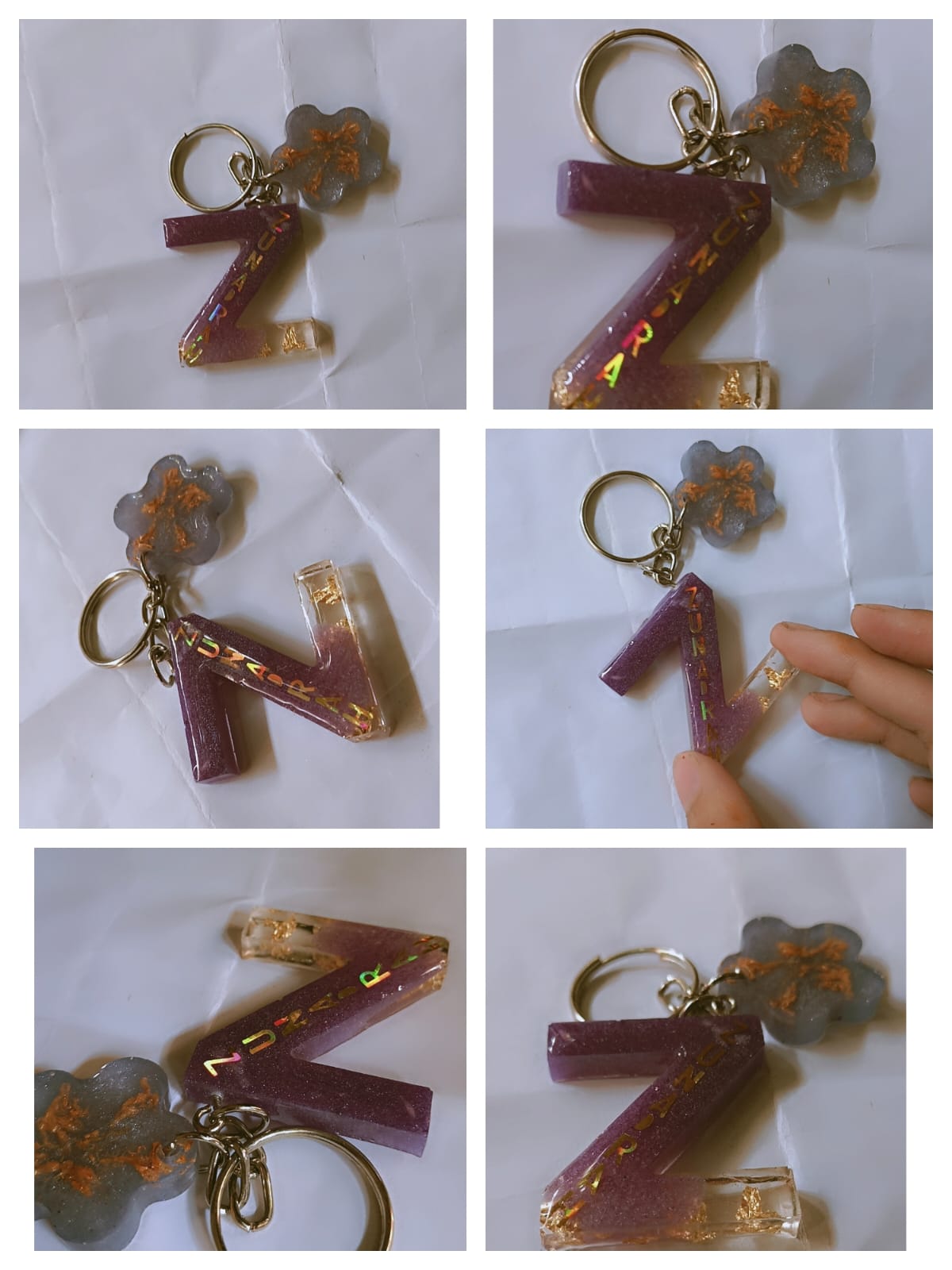 Personalized Handmade Resin Name Keychain/ Customized Keychains