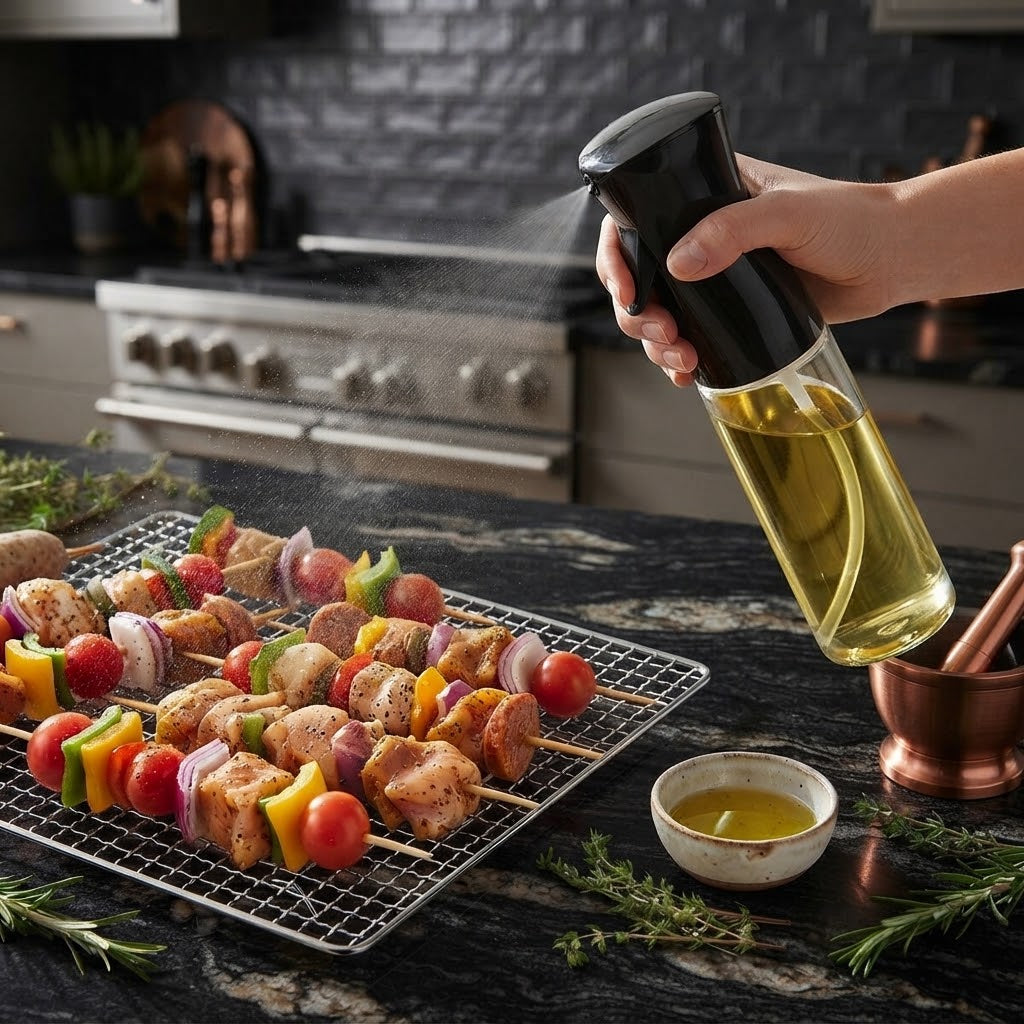 Spray Edible Oil Bottle 300ml – Kitchen Mister & Cooking Dispenser